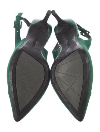 Calvin Klein Collection Suede Slingback Pumps