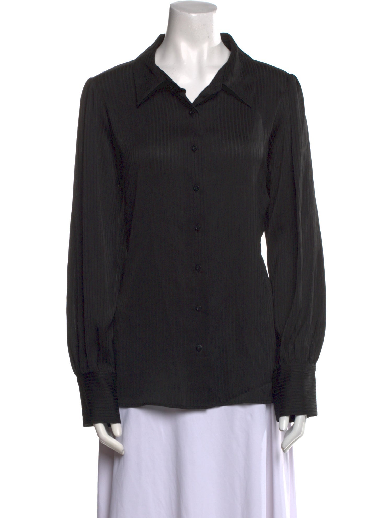 Calvin Klein Long Sleeve Button-Up Top w/ Tags