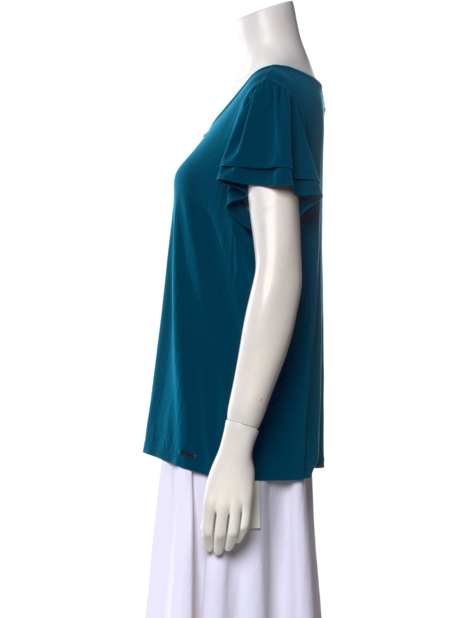 Calvin Klein Collection Scoop Neck Short Sleeve T-Shirt