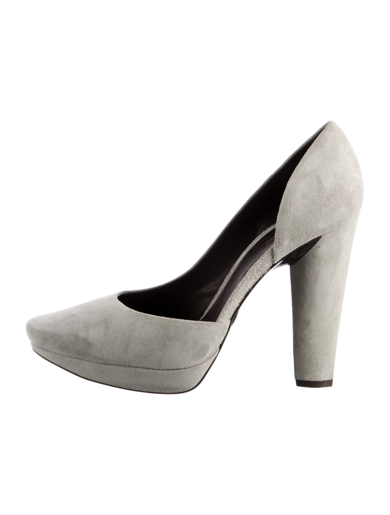 Calvin Klein Collection Suede D'Orsay Pumps