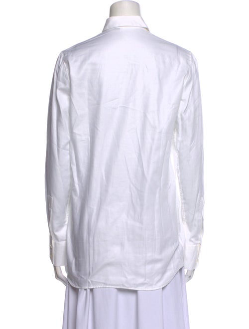 Calvin Klein Collection Long Sleeve Button-Up Top