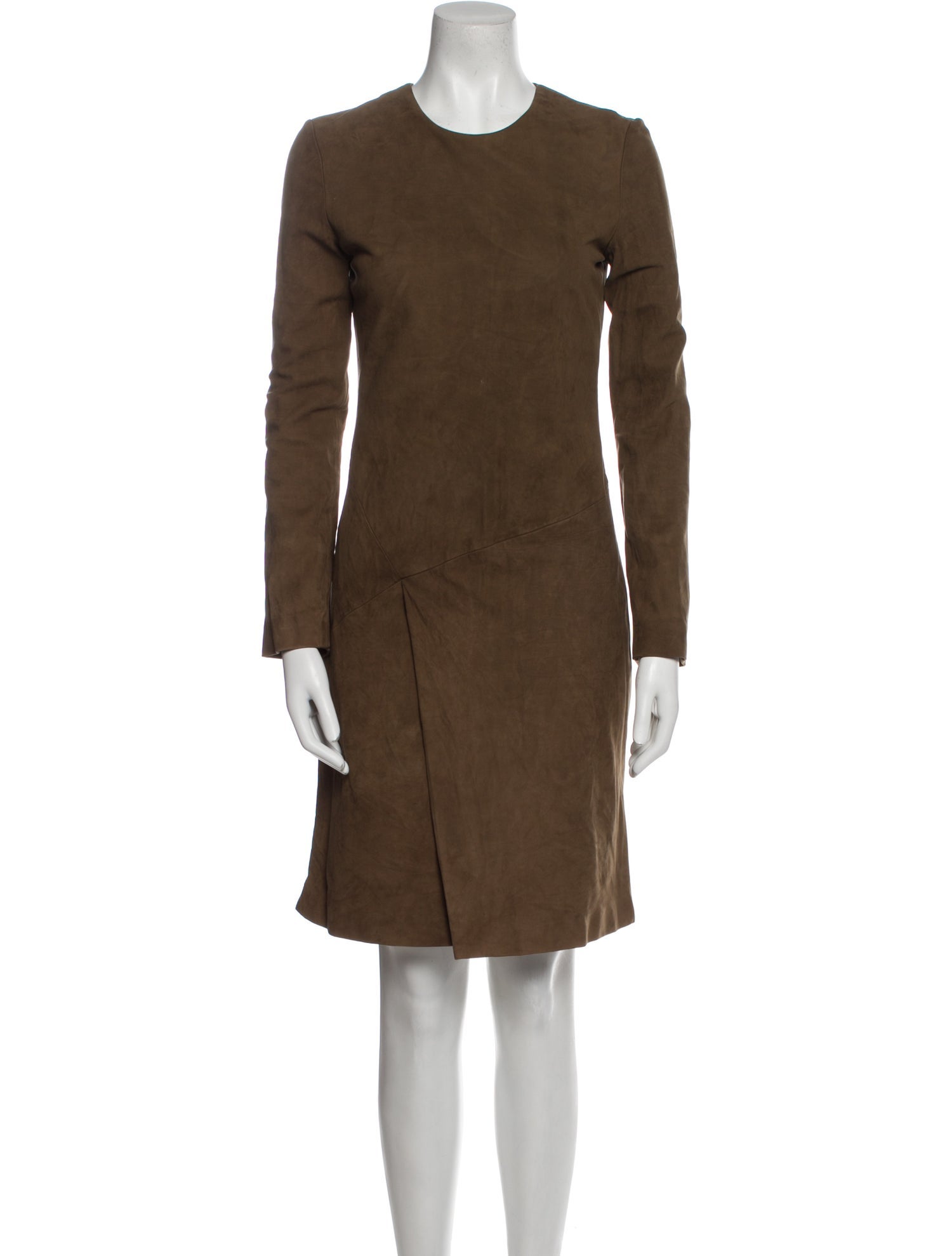 Calvin Klein Collection Leather Knee-Length Dress