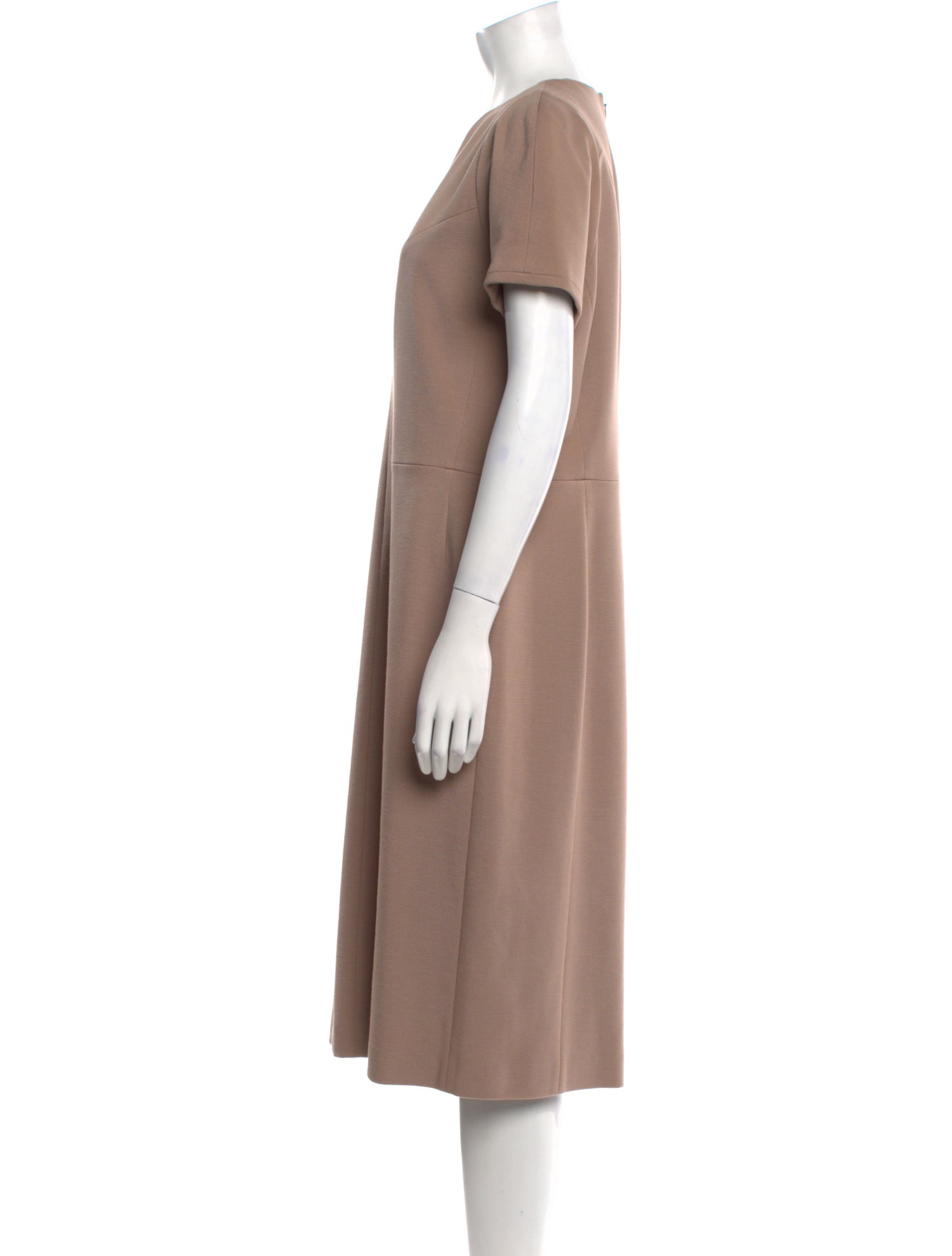 Calvin Klein Collection Crew Neck Midi Length Dress