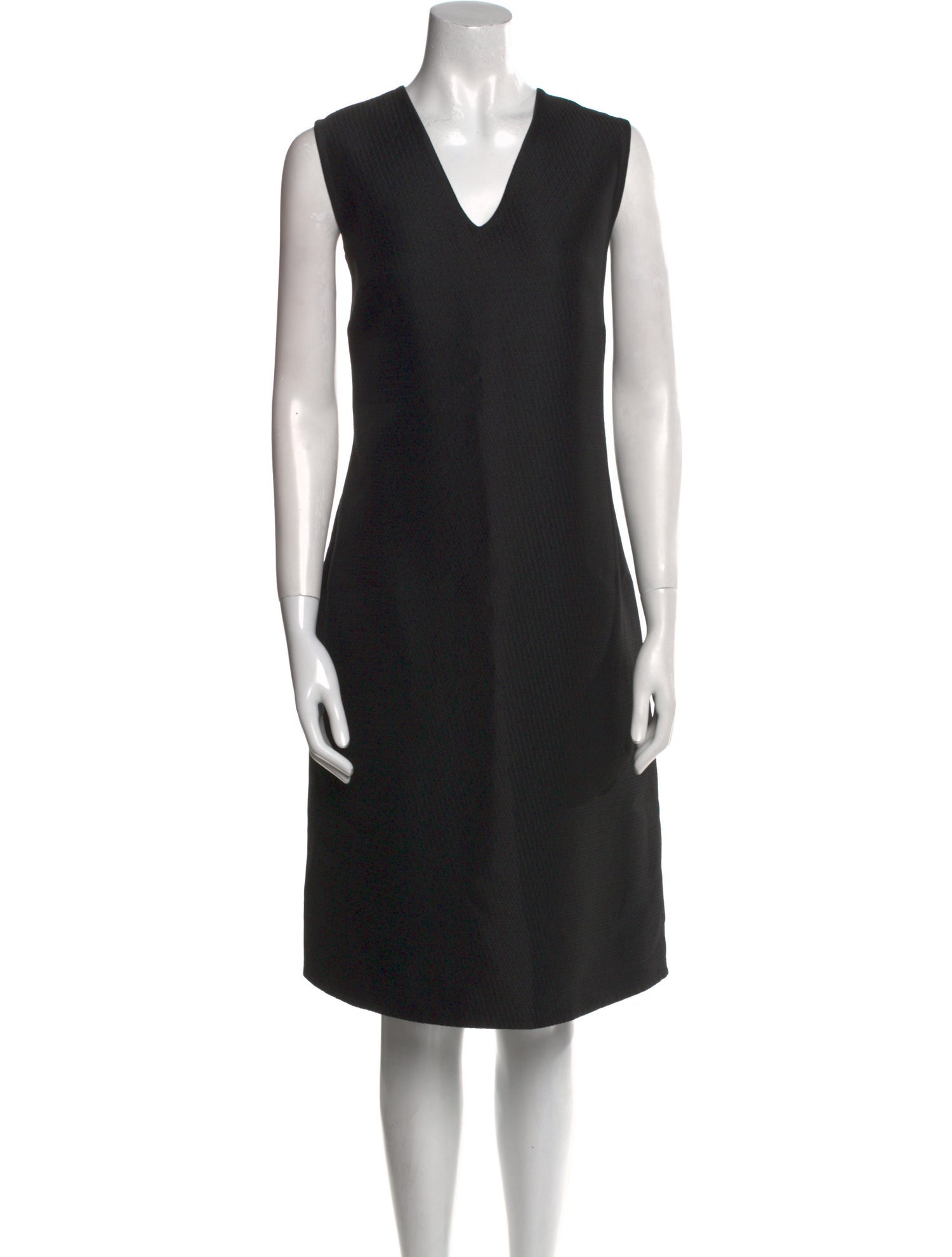Calvin Klein Collection V-Neck Knee-Length Dress