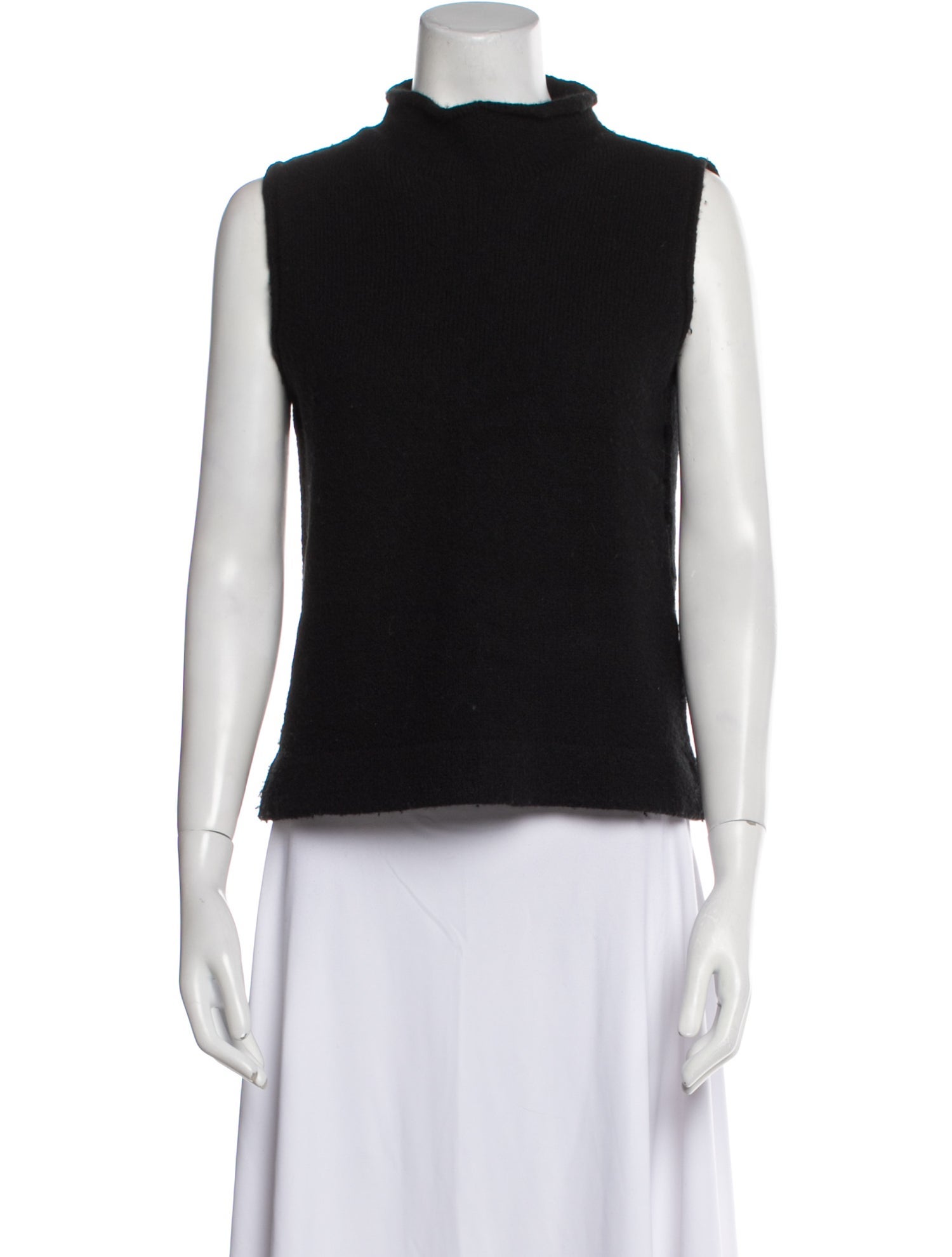 Calvin Klein Collection Wool Mock Neck Sweater