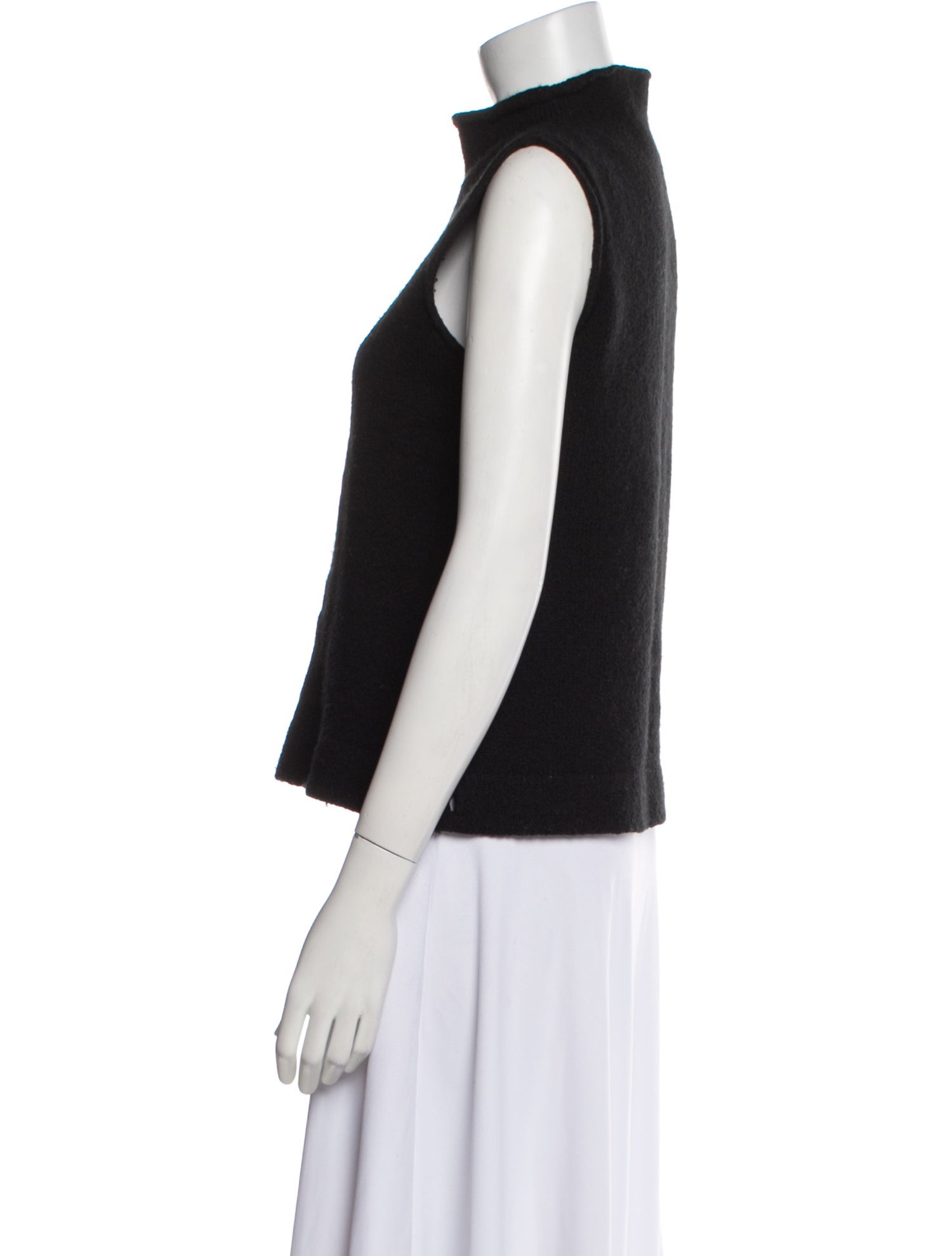 Calvin Klein Collection Wool Mock Neck Sweater