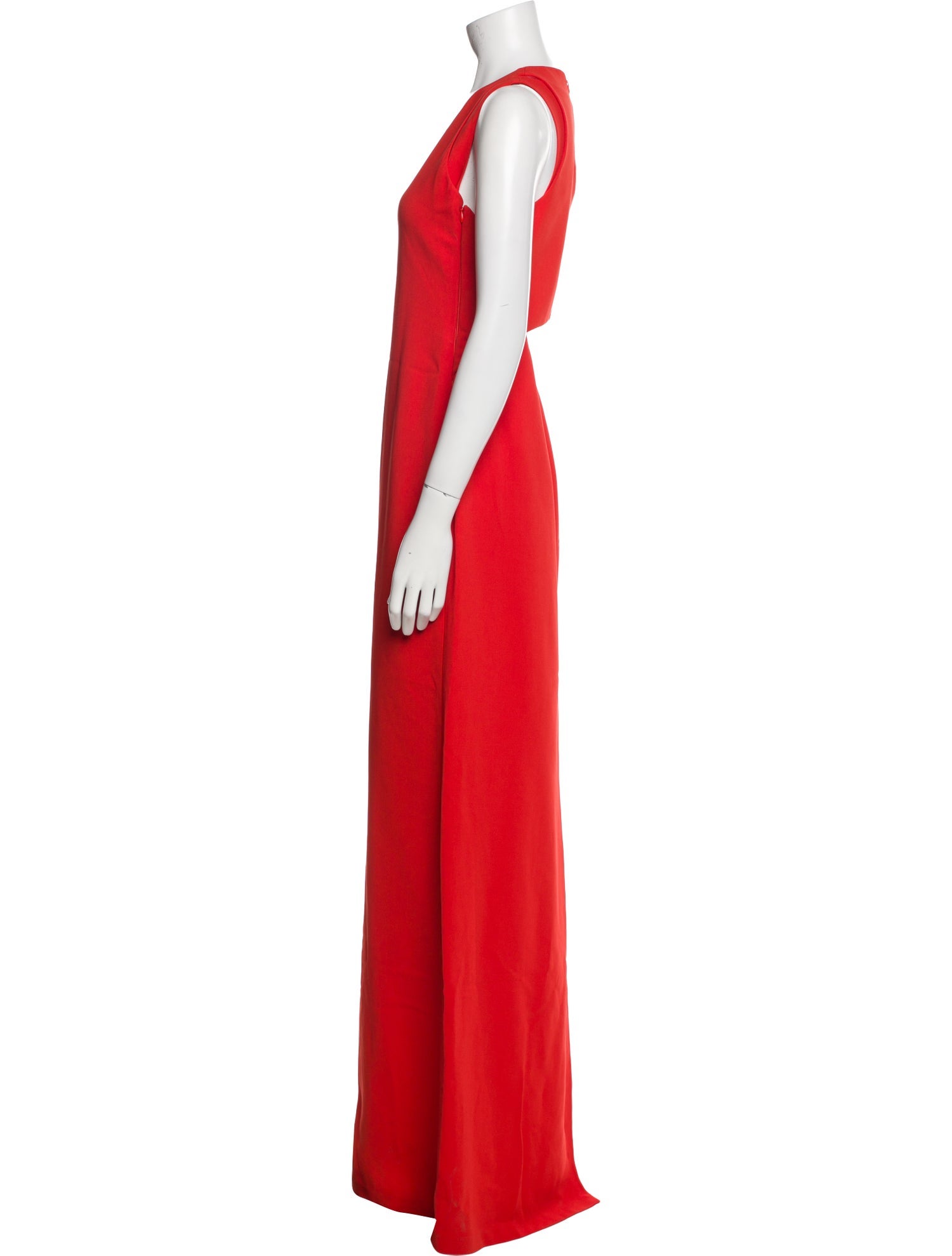Calvin Klein Collection Crew Neck Long Dress