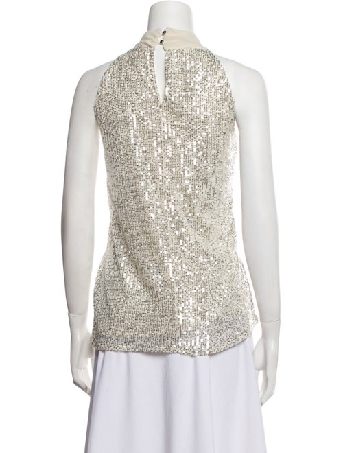 Calvin Klein Collection Mock Neck Sleeveless Top