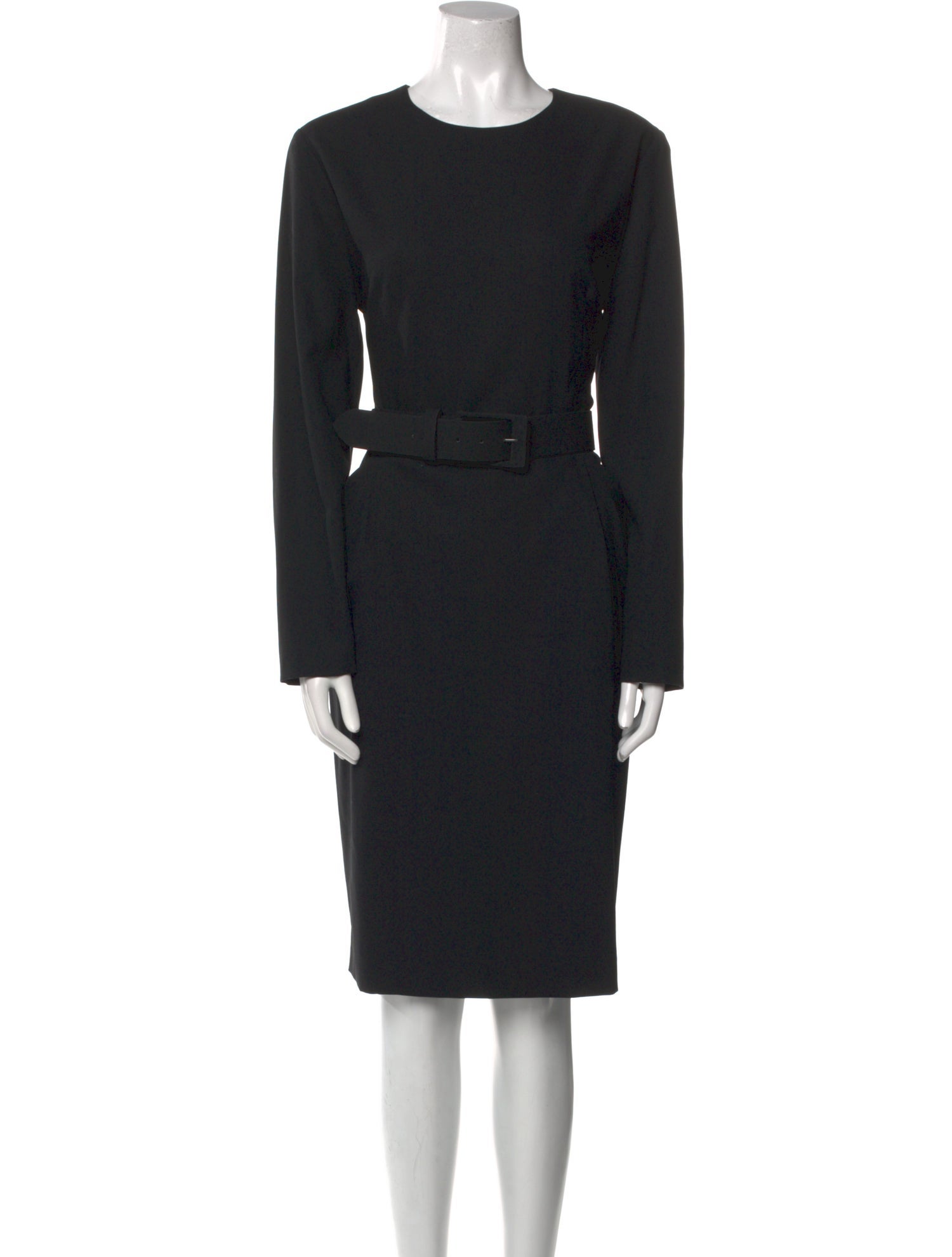 Calvin Klein Collection Wool Midi Length Dress