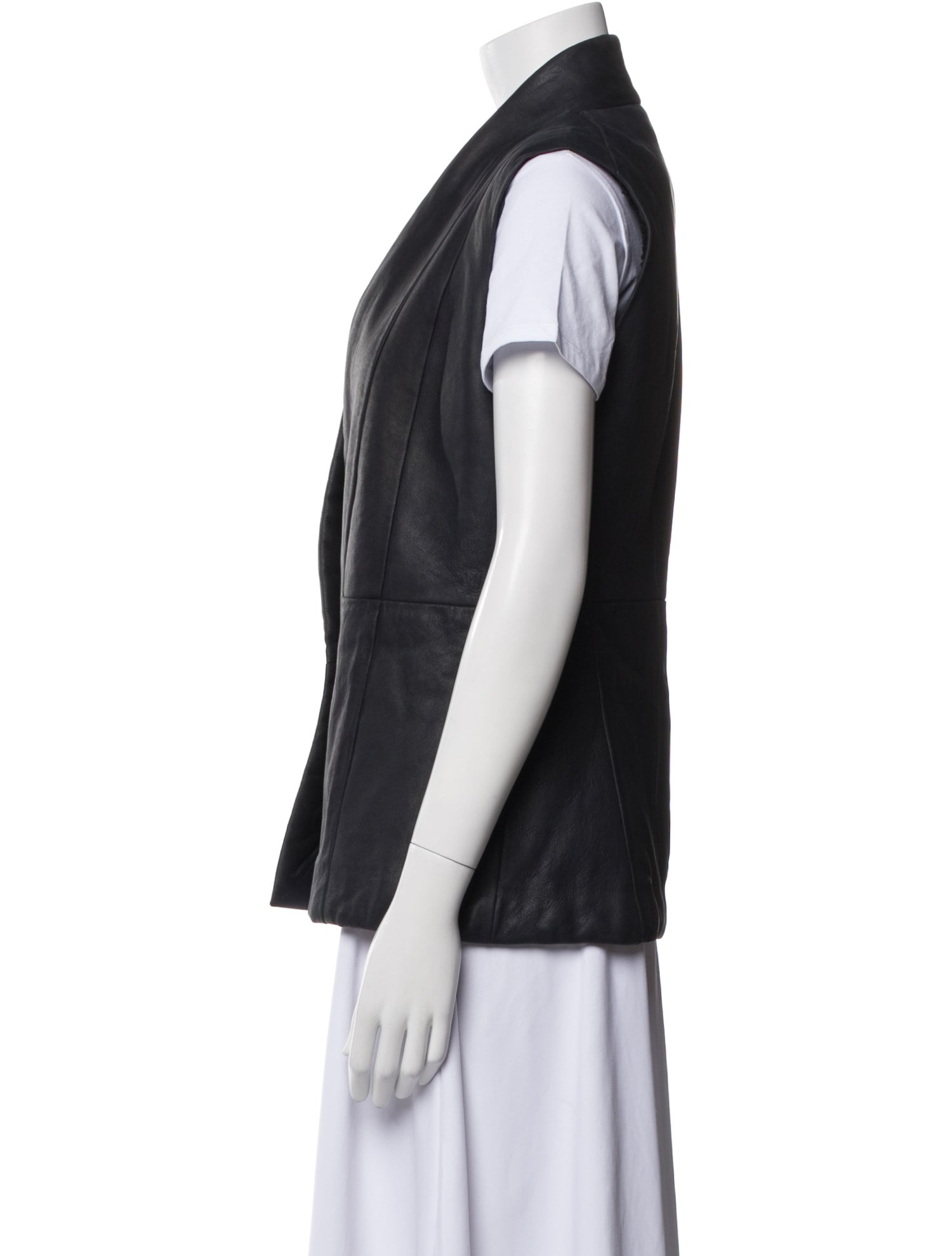 Calvin Klein Collection Leather Vest