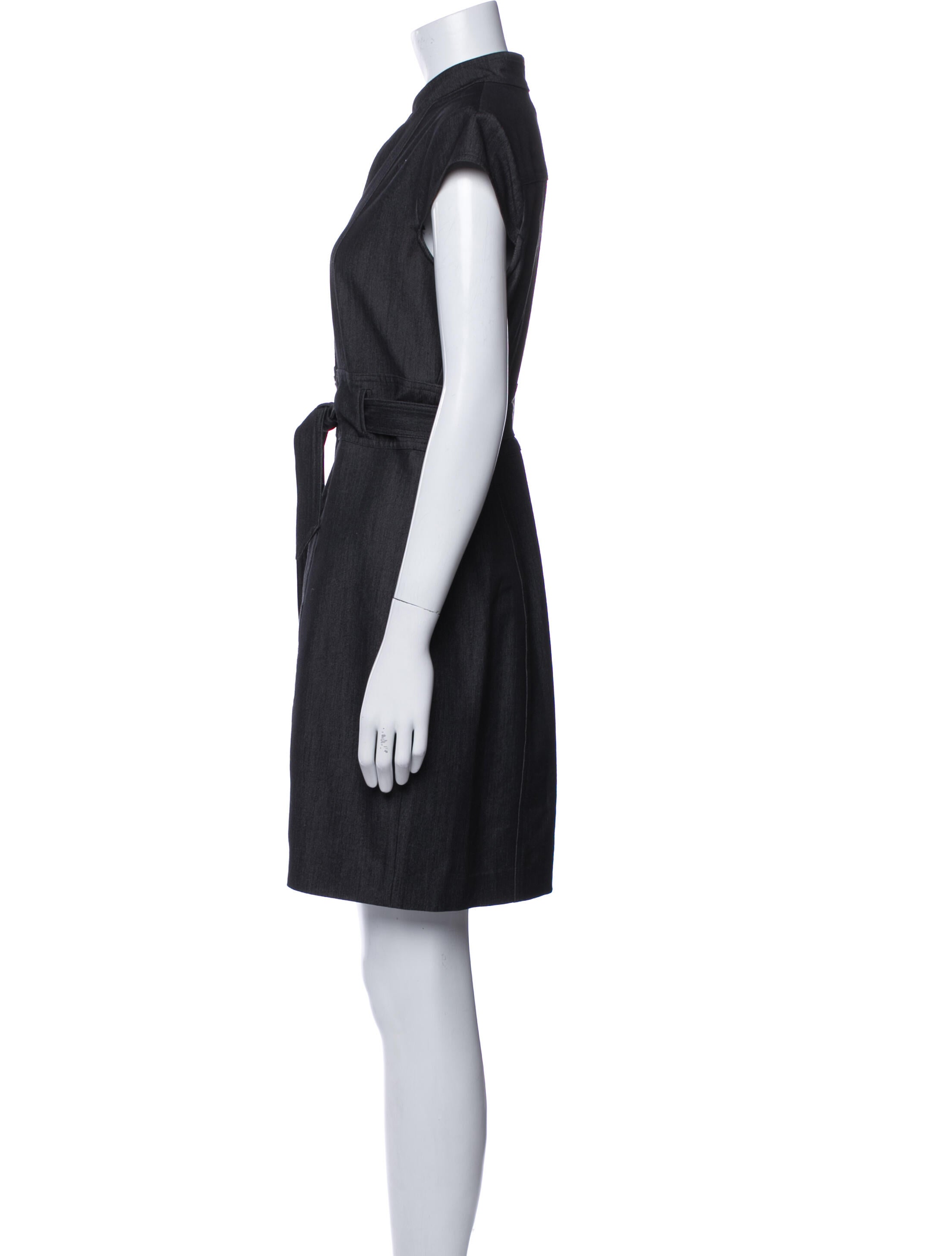 Calvin Klein Collection V-Neck Mini Dress