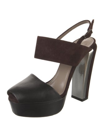 Calvin Klein Collection Suede Mules