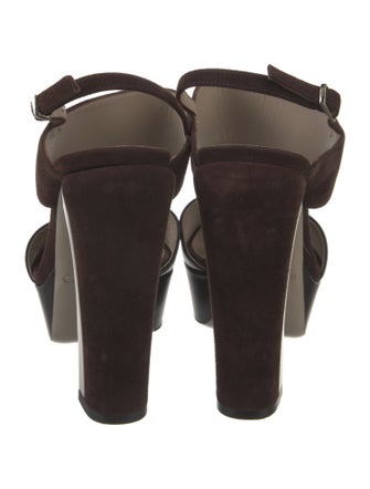 Calvin Klein Collection Suede Mules