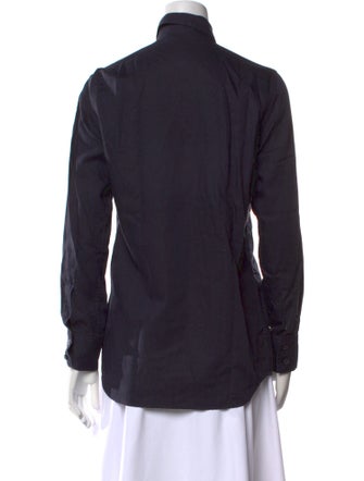 Calvin Klein Collection Long Sleeve Button-Up Top