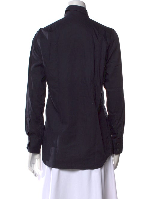 Calvin Klein Collection Long Sleeve Button-Up Top