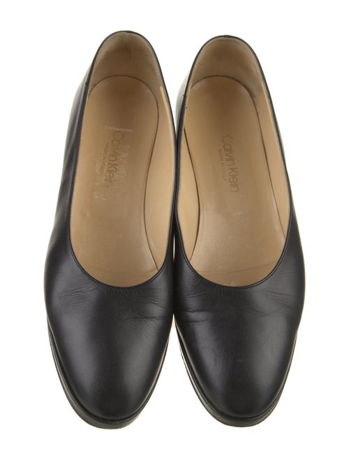 Calvin Klein Collection Leather Ballet Flats