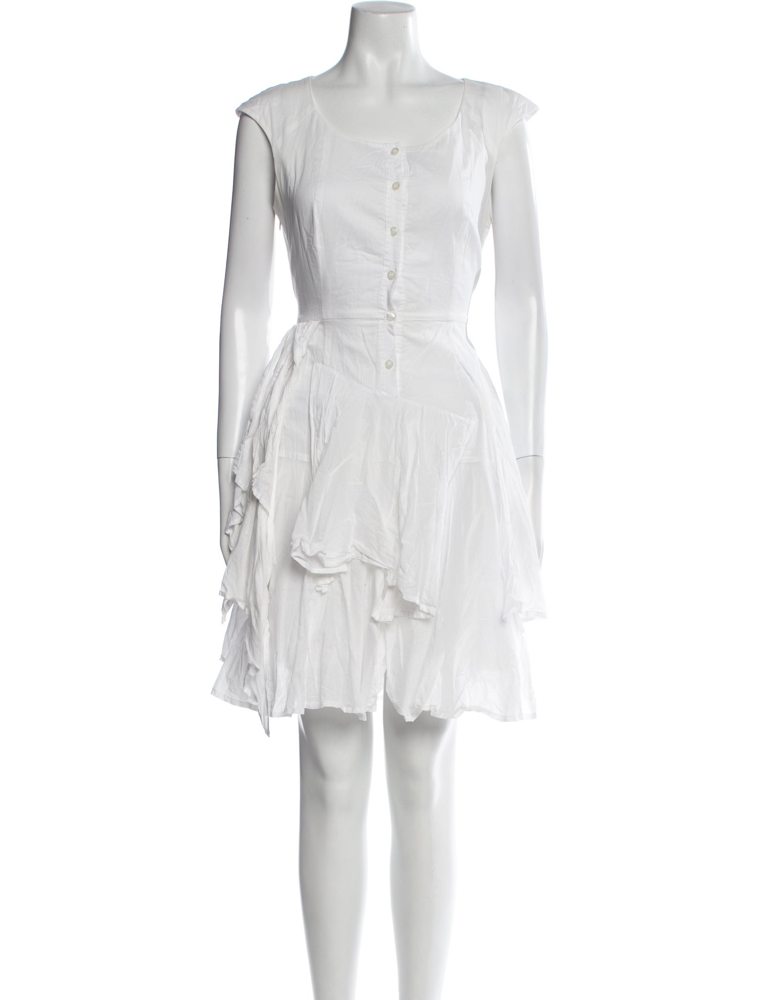 Calvin Klein Collection Square Neckline Mini Dress