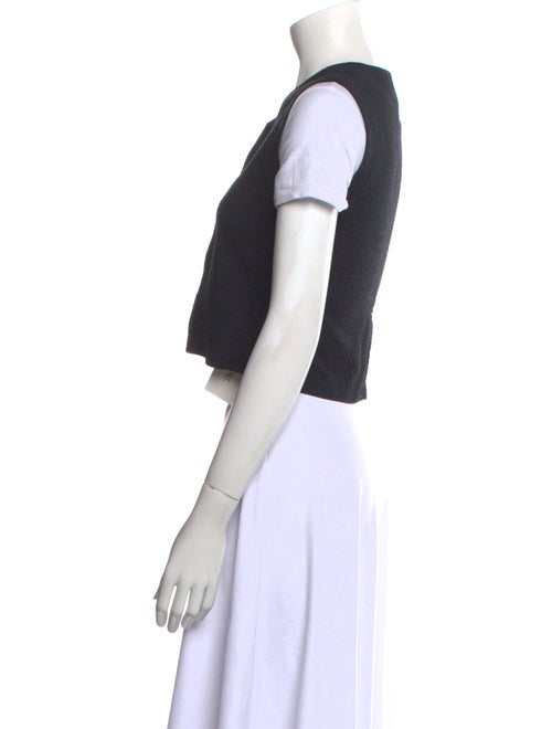 Calvin Klein Collection Short Sleeve Crop Top