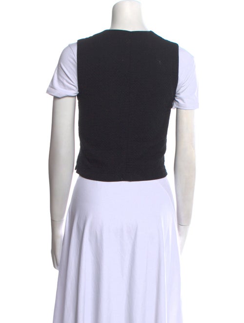 Calvin Klein Collection Short Sleeve Crop Top