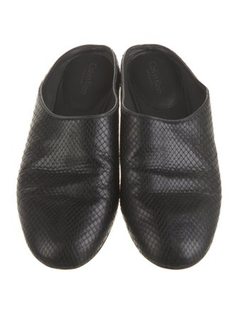 Calvin Klein Collection Snakeskin Mules