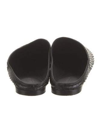 Calvin Klein Collection Snakeskin Mules