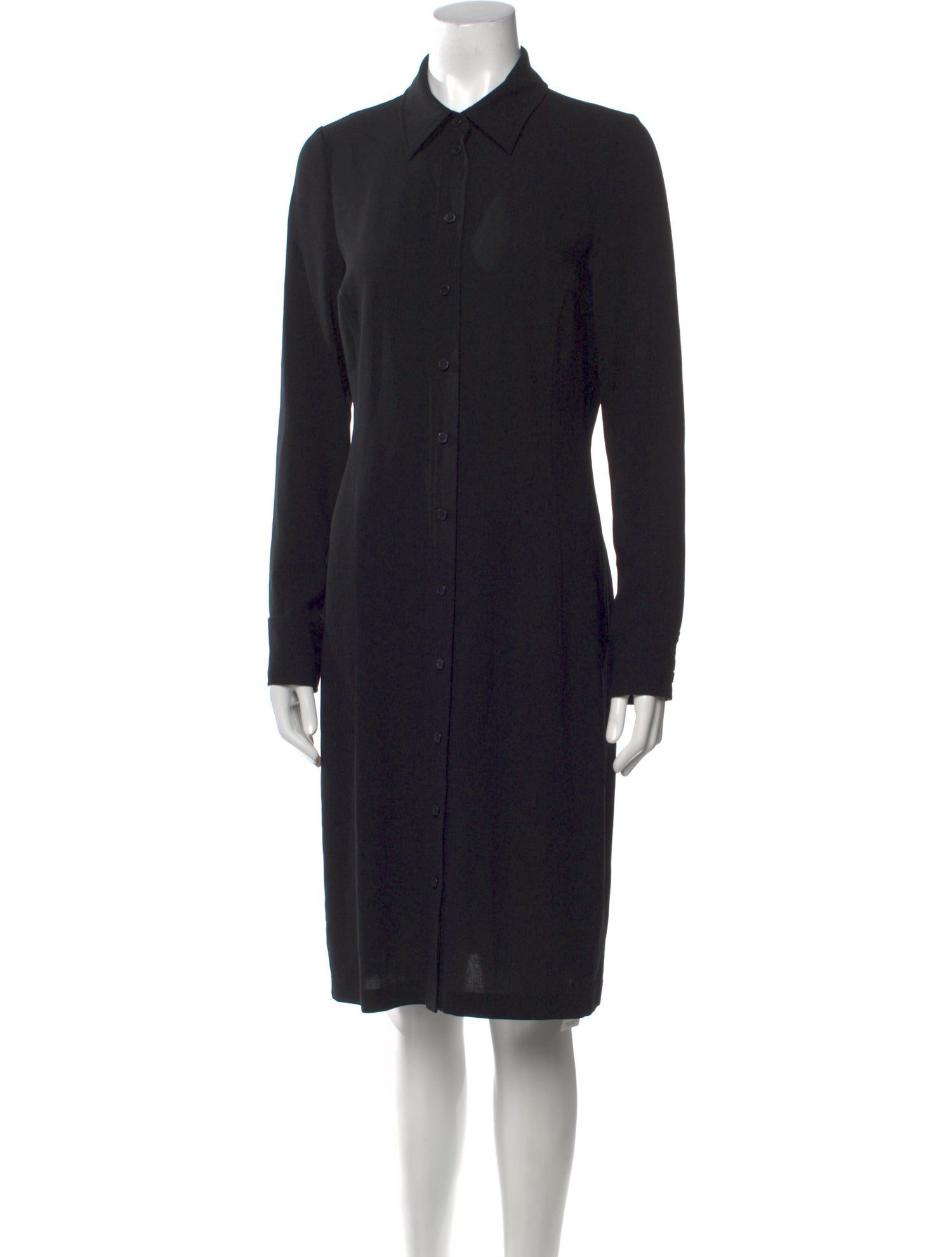 Calvin Klein Collection Wool Midi Length Dress