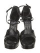 Calvin Klein Collection Embossed Leather Gladiator Sandals