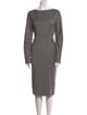 Calvin Klein Collection Wool Midi Length Dress