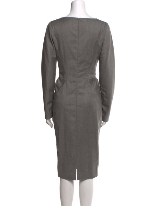 Calvin Klein Collection Wool Midi Length Dress