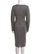 Calvin Klein Collection Wool Midi Length Dress