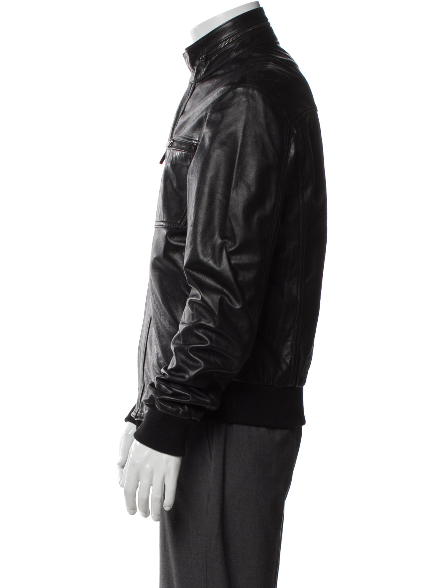 Calvin Klein Collection Lambskin Utility Jacket