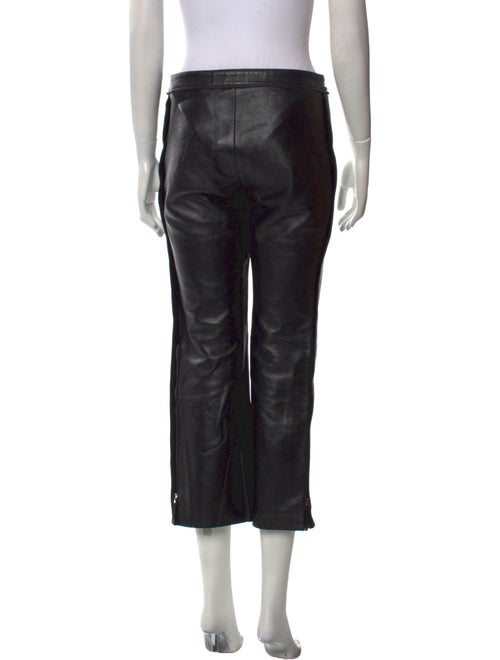 Calvin Klein Collection Lamb Leather Straight Leg Pants