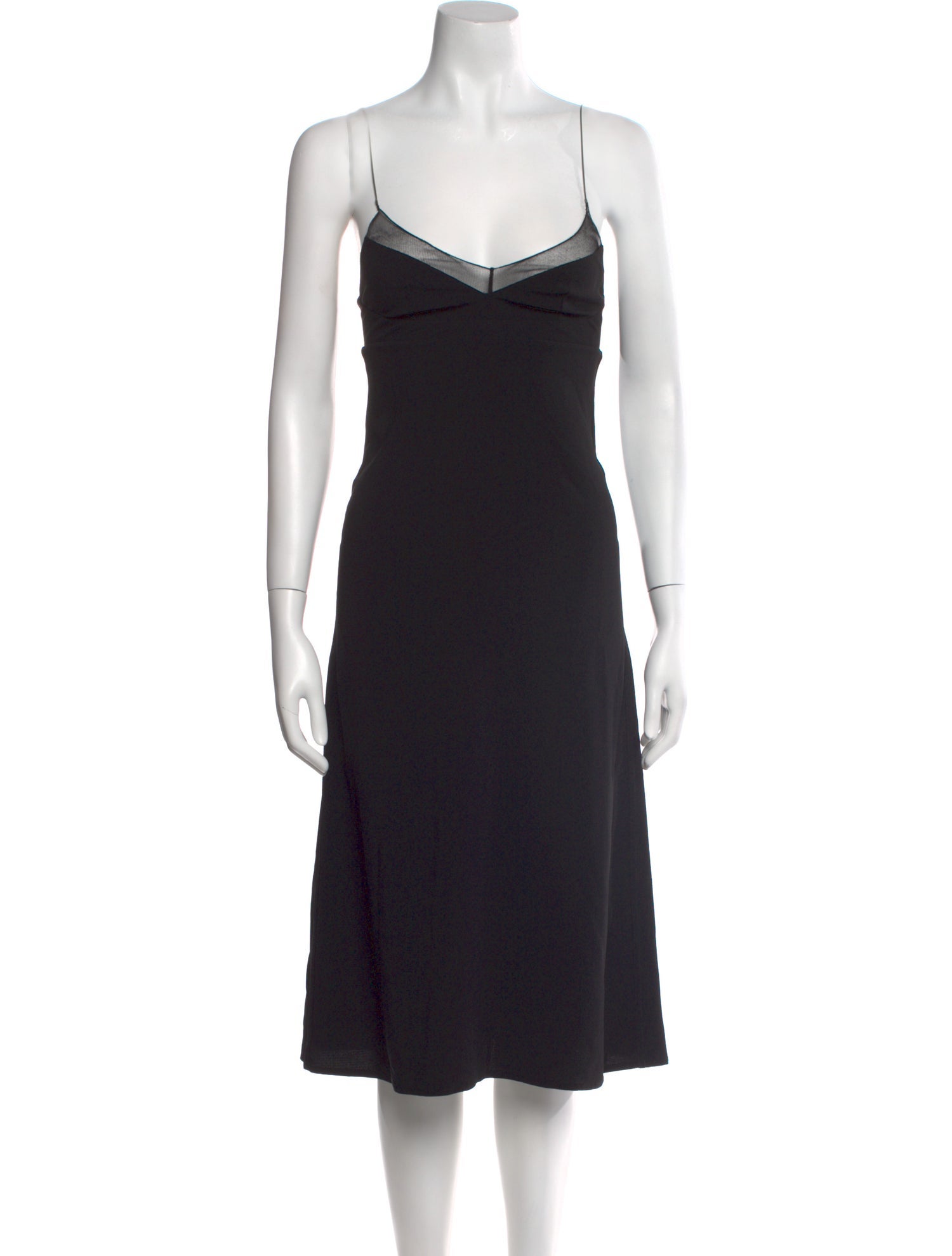 Calvin Klein Collection V-Neck Knee-Length Dress