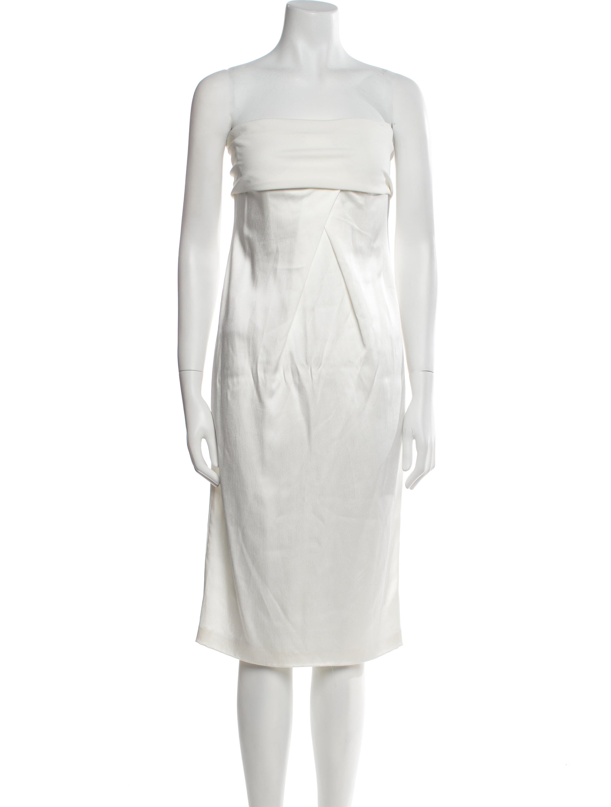 Calvin Klein Collection Strapless Knee-Length Dress