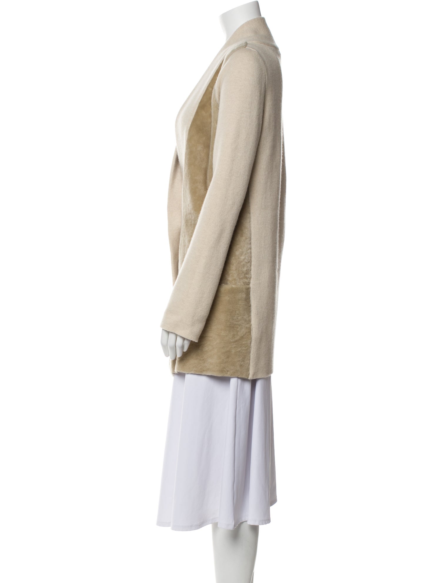 Calvin Klein Collection Faux Leather Coat