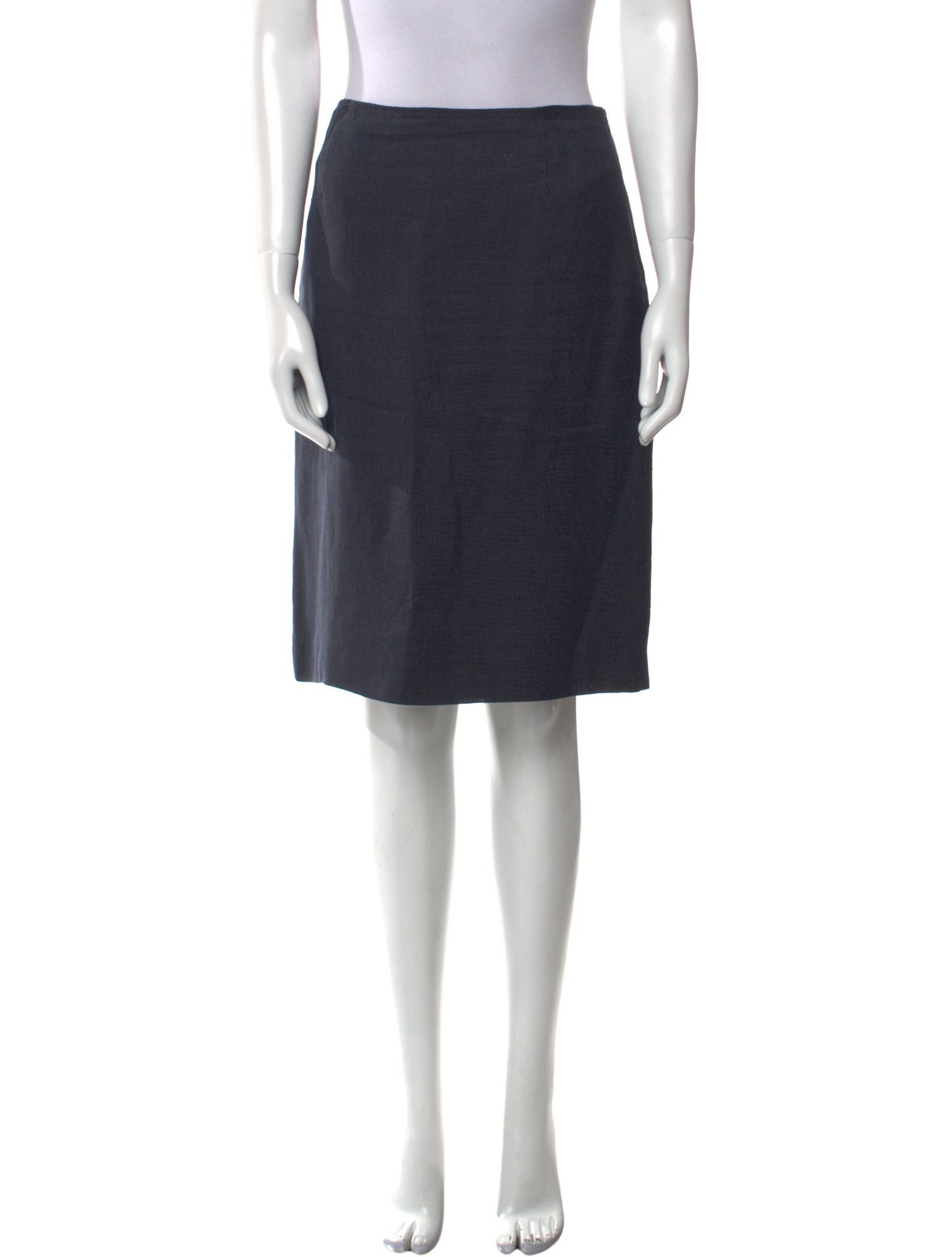 Calvin Klein Collection Linen Knee-Length Skirt