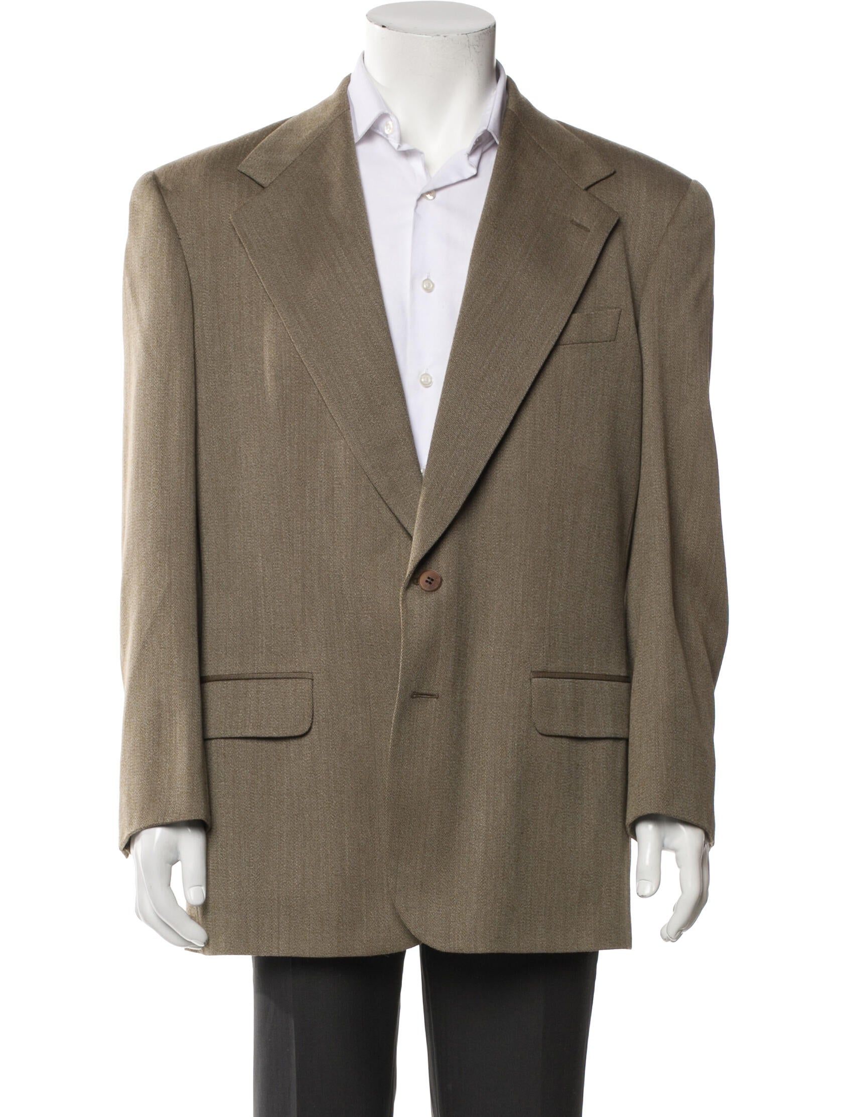 Calvin Klein Collection Virgin Wool Peacoat