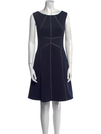 Calvin Klein Collection Bateau Neckline Mini Dress