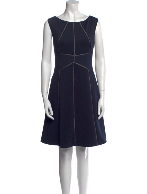 Calvin Klein Collection Bateau Neckline Mini Dress