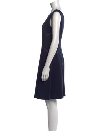 Calvin Klein Collection Bateau Neckline Mini Dress