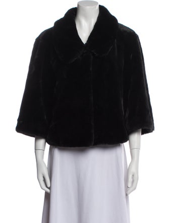 Calvin Klein Cashmere Faux Fur Jacket