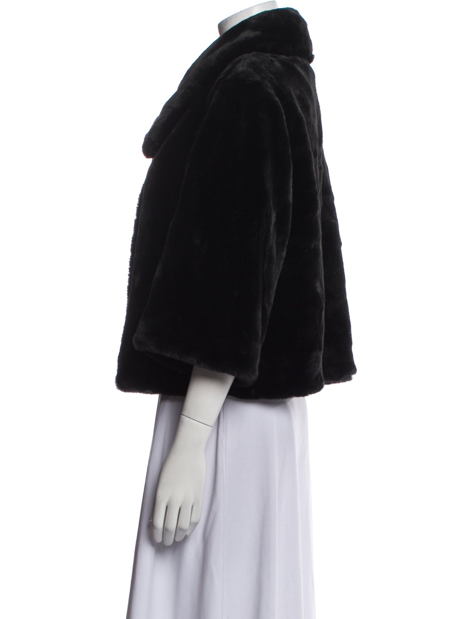 Calvin Klein Cashmere Faux Fur Jacket