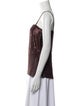 Calvin Klein Collection Square Neckline Sleeveless Top