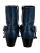 Calvin Klein Collection Leather Striped Western Boots