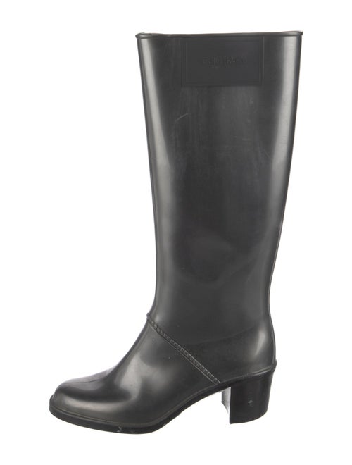 Calvin Klein Collection Leather Rain Boots