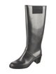 Calvin Klein Collection Leather Rain Boots