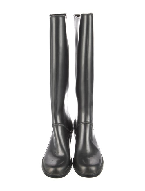 Calvin Klein Collection Leather Rain Boots