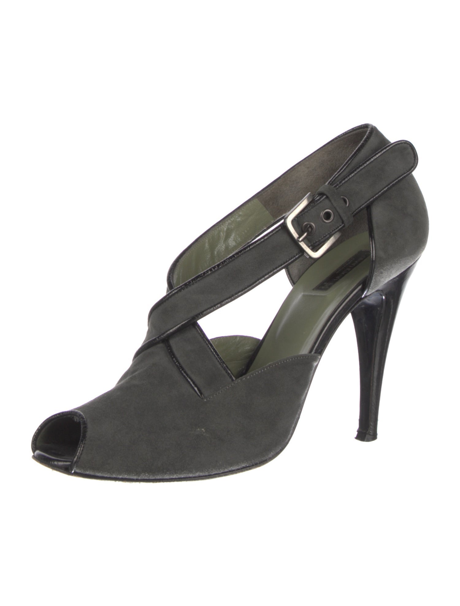 Calvin Klein Collection Leather Slingback Sandals