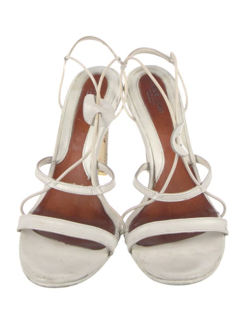 Calvin Klein Collection Leather Slingback Sandals