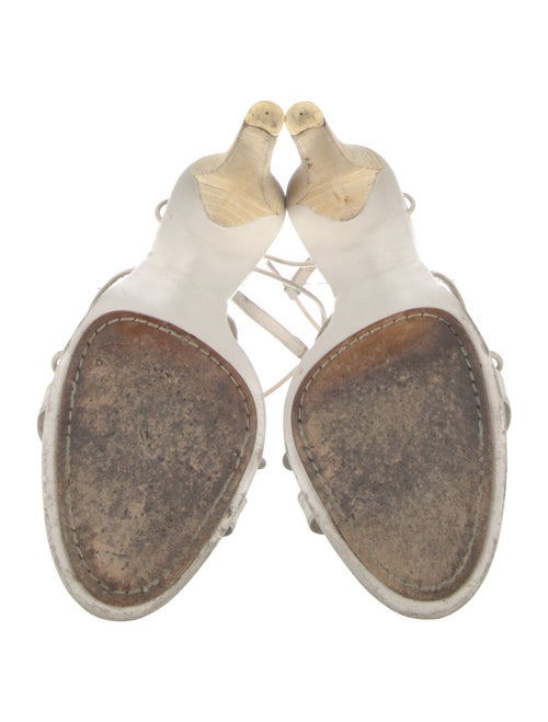 Calvin Klein Collection Leather Slingback Sandals